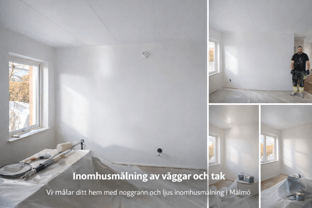 Inomhusmålning Malmö – målning av väggar och tak - Målning I Malmö – Professionella målare | Dom’s Entreprenad Inomhusmålning av väggar och tak i Malmö – professionellt måleri med ljus och noggrant resultat